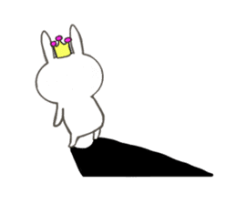 Cute rabbit princess sticker #8475543