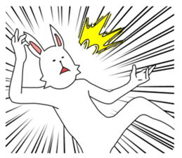 funny rabbit funny sticker #8475548