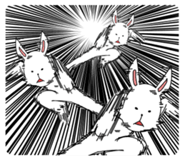 funny rabbit funny sticker #8475549