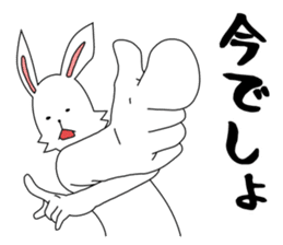 funny rabbit funny sticker #8475558