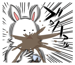 funny rabbit funny sticker #8475561