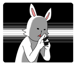 funny rabbit funny sticker #8475563