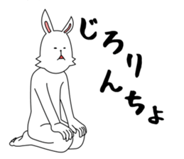 funny rabbit funny sticker #8475565