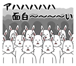 funny rabbit funny sticker #8475584
