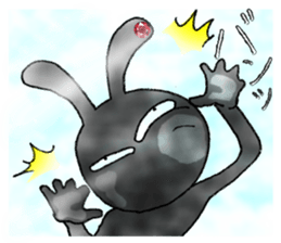 comical bunny 3 sticker #8476986