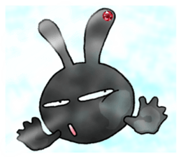 comical bunny 3 sticker #8476987