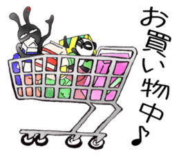 comical bunny 3 sticker #8476995