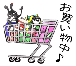 comical bunny 3 sticker #8476995