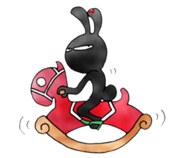 comical bunny 3 sticker #8476996