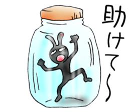 comical bunny 3 sticker #8477023