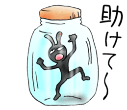 comical bunny 3 sticker #8477023