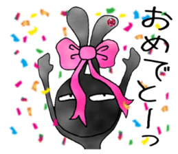 comical bunny 3 sticker #8477025