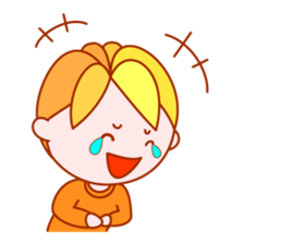 Roll-up boy sticker #8477054