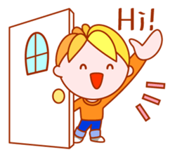 Roll-up boy sticker #8477055