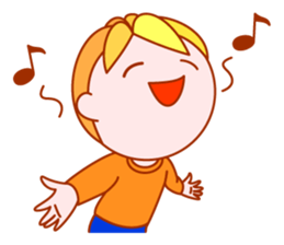 Roll-up boy sticker #8477059