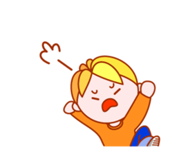 Roll-up boy sticker #8477063