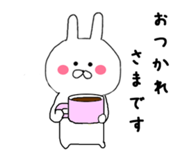 daily conversation of Chibi rabbit sticker #8477111