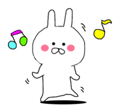 daily conversation of Chibi rabbit sticker #8477112