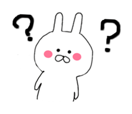 daily conversation of Chibi rabbit sticker #8477113