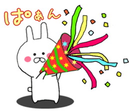 daily conversation of Chibi rabbit sticker #8477140