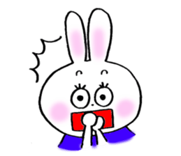 pretty rabitts 2 sticker #8477878