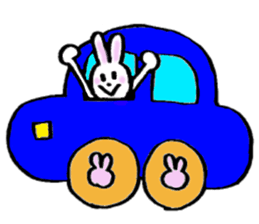 pretty rabitts 2 sticker #8477903