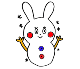 pretty rabitts 2 sticker #8477905