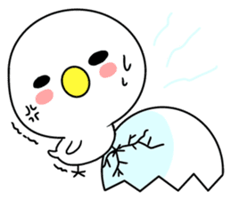 Storm of cute birds sticker #8478045