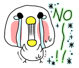 Storm of cute birds sticker #8478046