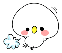 Storm of cute birds sticker #8478048