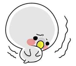 Storm of cute birds sticker #8478049