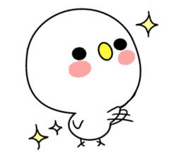 Storm of cute birds sticker #8478056