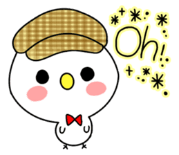 Storm of cute birds sticker #8478062