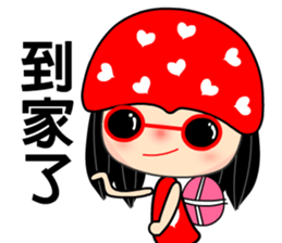 The red heart lady sticker #8478268