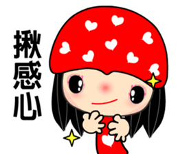 The red heart lady sticker #8478270