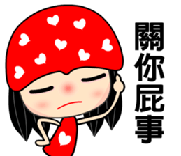 The red heart lady sticker #8478271