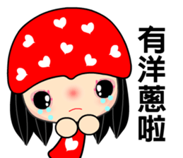 The red heart lady sticker #8478287