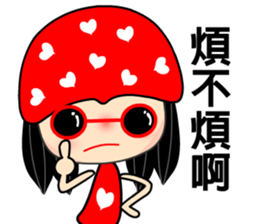 The red heart lady sticker #8478291