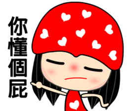 The red heart lady sticker #8478297