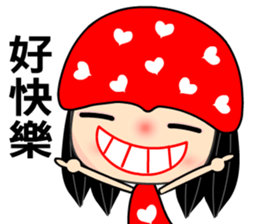 The red heart lady sticker #8478304