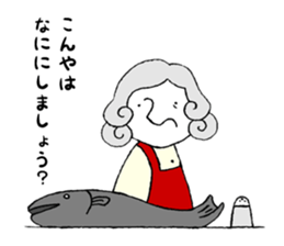 Pretty Grandma@tomota. sticker #8479236