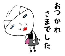 Blue-eyed cat@tomots. sticker #8479509