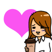 Daily life of the adult woman sticker #8479875