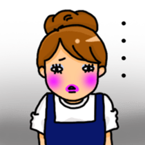 Daily life of the adult woman sticker #8479889