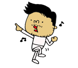 not a long hair man! sticker #8479993