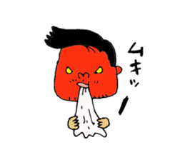 not a long hair man! sticker #8480000