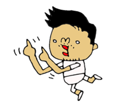 not a long hair man! sticker #8480001