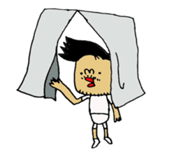 not a long hair man! sticker #8480004