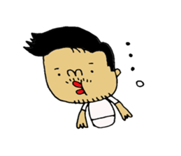 not a long hair man! sticker #8480005