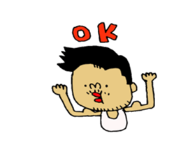 not a long hair man! sticker #8480007